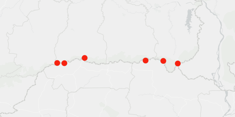 Map Shows Where Thailand-Cambodia Border Clashes Are Taking Place