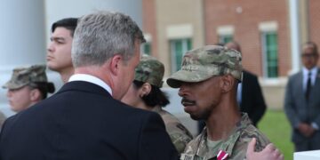 Heroic Soldier Rushes to Aid During Gunfire