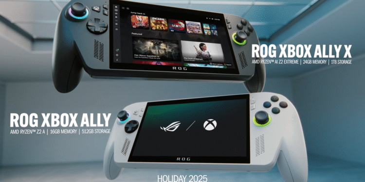 ASUS and Microsoft Launch New Xbox Handheld PCs on Oct 16, 2025