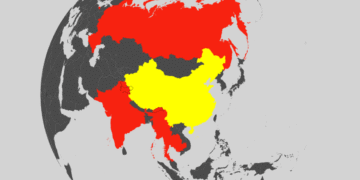 Map Highlights Conflicts Surrounding China