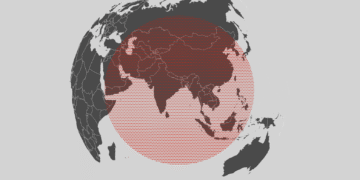 Map Shows Range of India’s Agni-5 Nuclear Missile