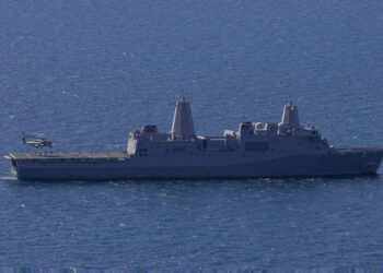 US Navy Ship Catches Fire at Allied Port