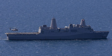 US Navy Ship Catches Fire at Allied Port