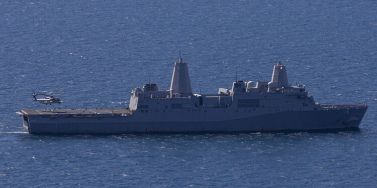 US Navy Ship Catches Fire at Allied Port