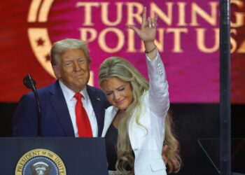 Erika Kirk, Charlie Kirk’s widow, forgave the shooter who killed her husband at a memorial service in Glendale, Arizona.