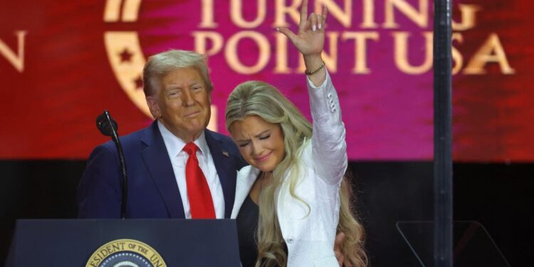 Erika Kirk, Charlie Kirk’s widow, forgave the shooter who killed her husband at a memorial service in Glendale, Arizona.