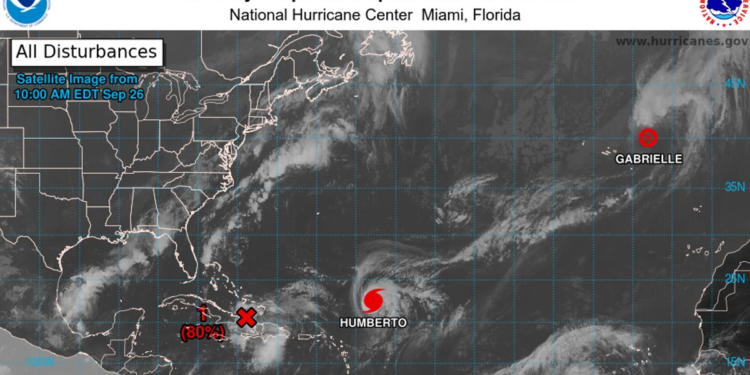 New Major Hurricane Humberto vs Another Threatening Storm