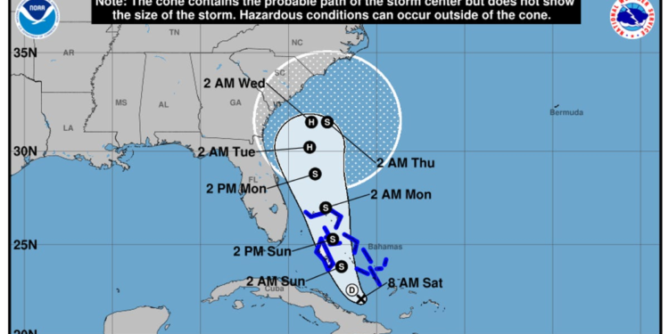 National Hurricane Center warns of Imelda and Humberto danger