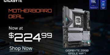 Get GIGABYTE’s Z890 Eagle WIFI7 Motherboard for Just $224.99!