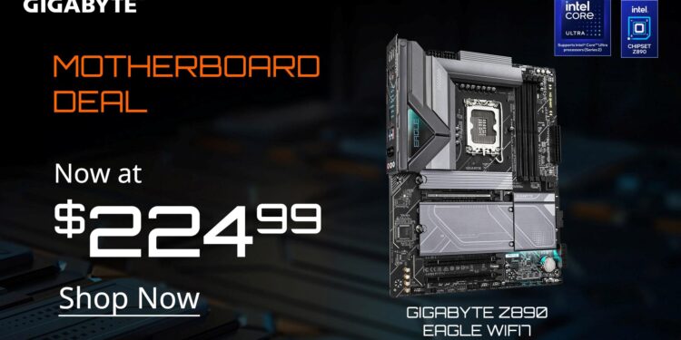 Get GIGABYTE’s Z890 Eagle WIFI7 Motherboard for Just $224.99!